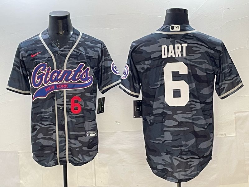 Men 2025 New York Giants #6 Dart Camo Joint Name Nike Limited NFL Jersey 006->new york giants->NFL Jersey